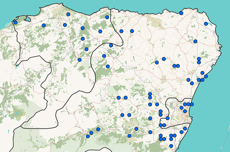 Water Shrew distribution map