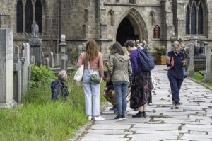 Image showing a group joining St Machar's Cathedral's BioBlitz in June 2025