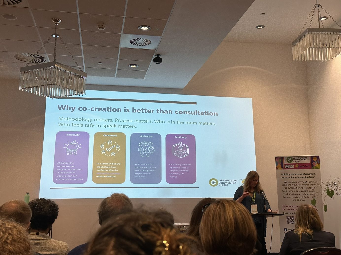 Picture of slide showing why co-creation is better than consultation