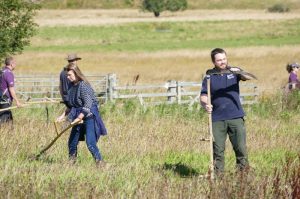 Participants of last years wildflower and scything workhops.
